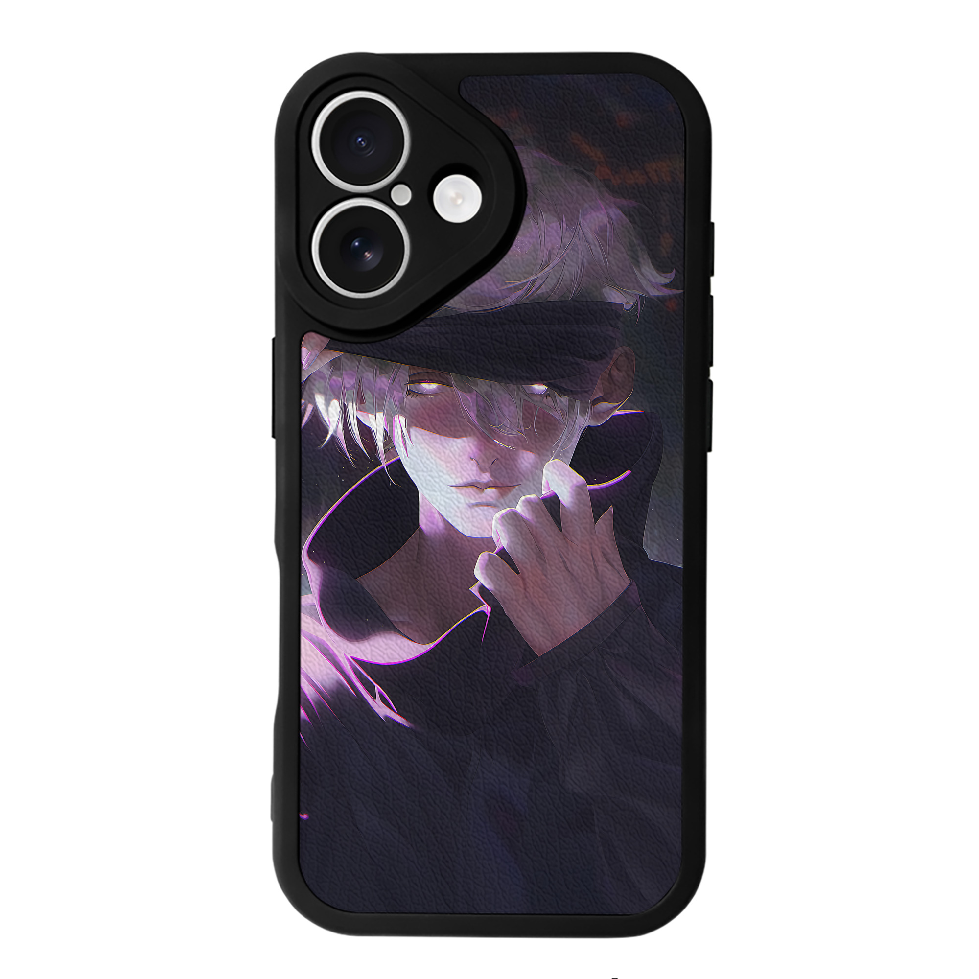 （画像用） 呪術廻戦 Jujutsu Kaisen 【iPhone 16シリーズ対応】シリコンスマホケース（レザー調） 材質：シリコン